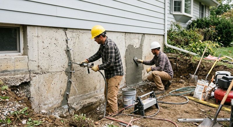 Basement Foundation Repair in Plainville, CT