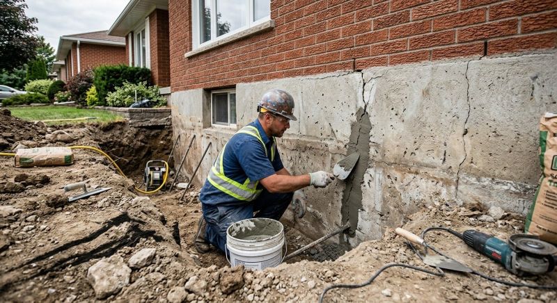 Basement Foundation Repair in Plainville, CT