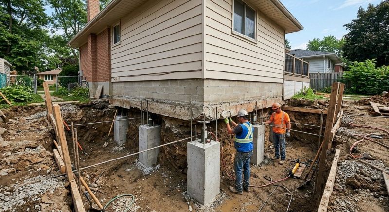 Basement Underpinning in West Hartford, CT