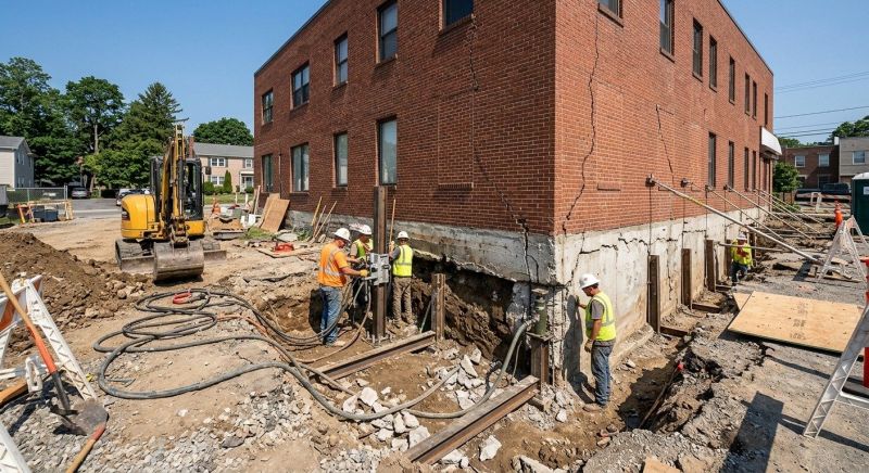 Building Foundation Repair in East Hartford, CT