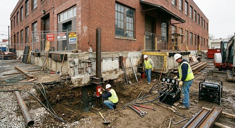 Building Foundation Repair in Simsbury, CT
