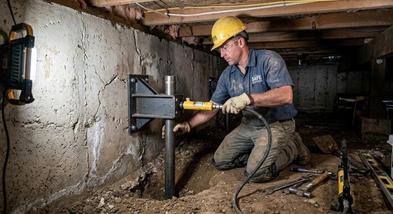 Concrete Foundation Leveling in East Hartland, CT