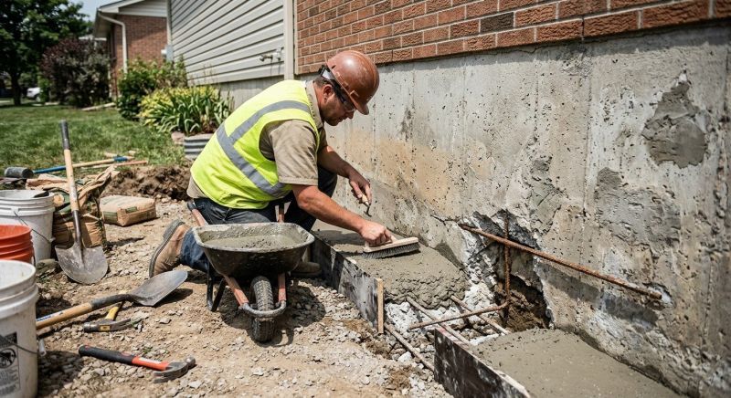 Concrete Foundation Repair in West Suffield, CT