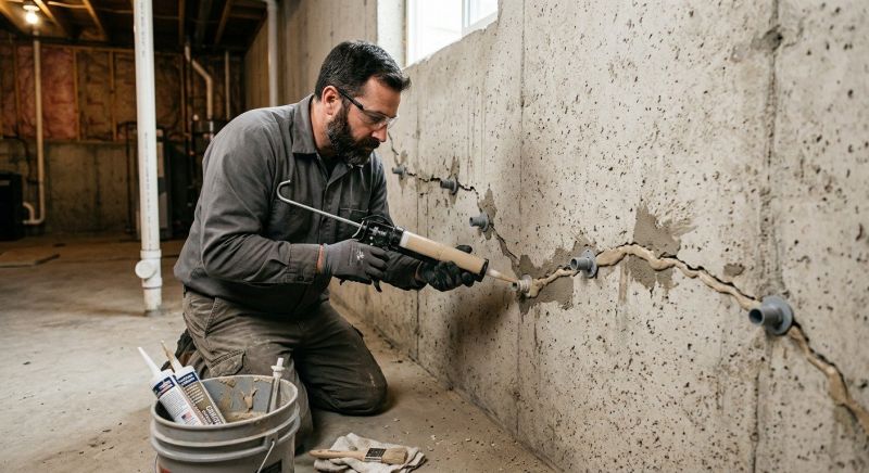 Cracked Foundation Repair in Bethlehem, CT