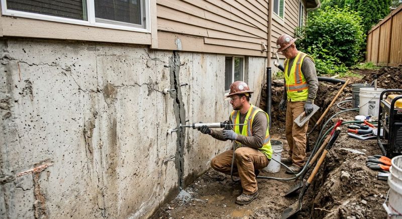 Cracked Foundation Repair in Cromwell, CT