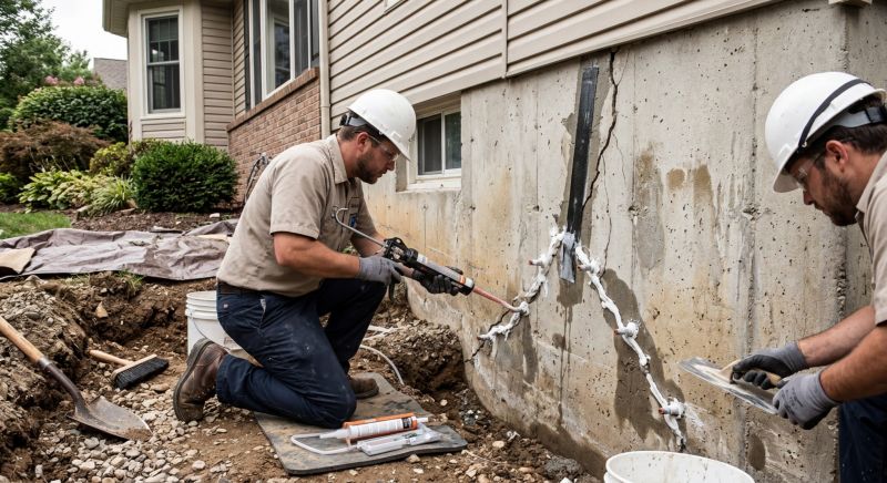 Cracked Foundation Repair in Enfield, CT