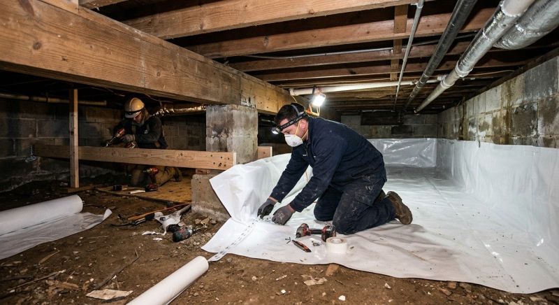 Crawl Space Leveling in West Hartford, CT
