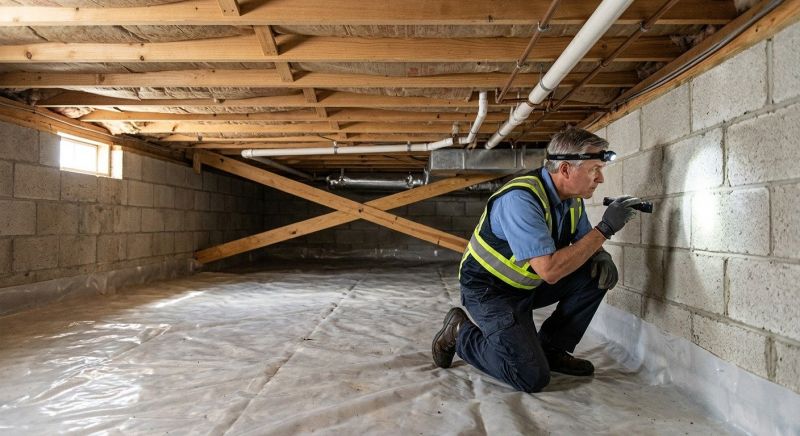 Crawl Space Leveling in West Hartford, CT