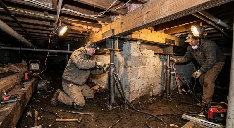 Crawlspace Foundation Repair in Hebron, CT