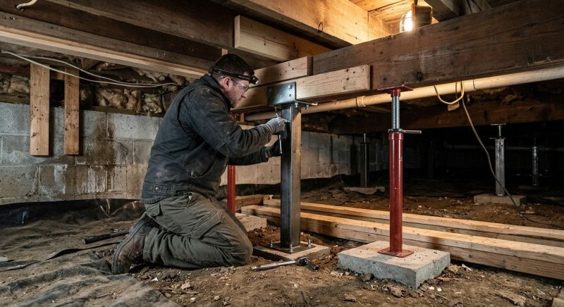 Crawlspace Structural Repair in West Hartford, CT