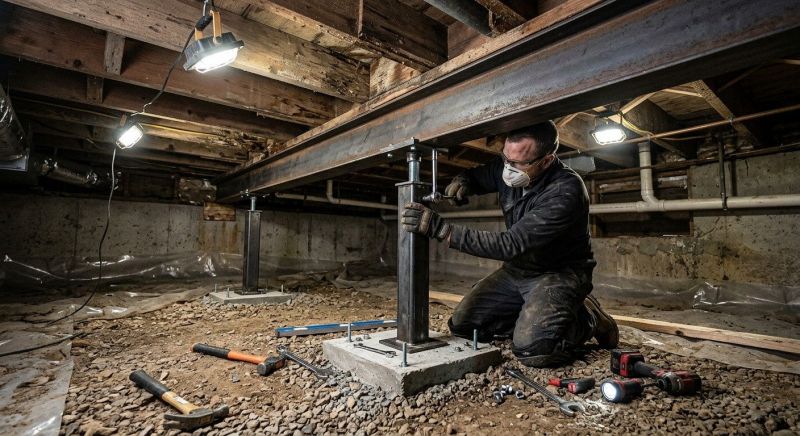 Crawlspace Structural Repair in West Hartford, CT