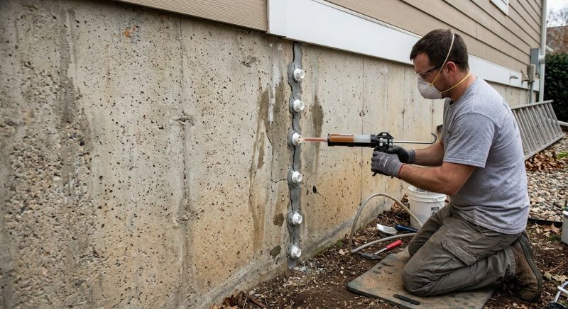 Foundation Crack Sealing in West Hartford, CT