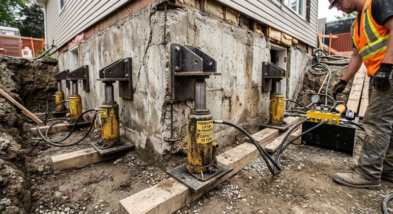 Foundation Jacking in Berlin, CT