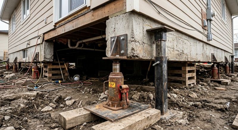 Foundation Jacking in East Hampton, CT