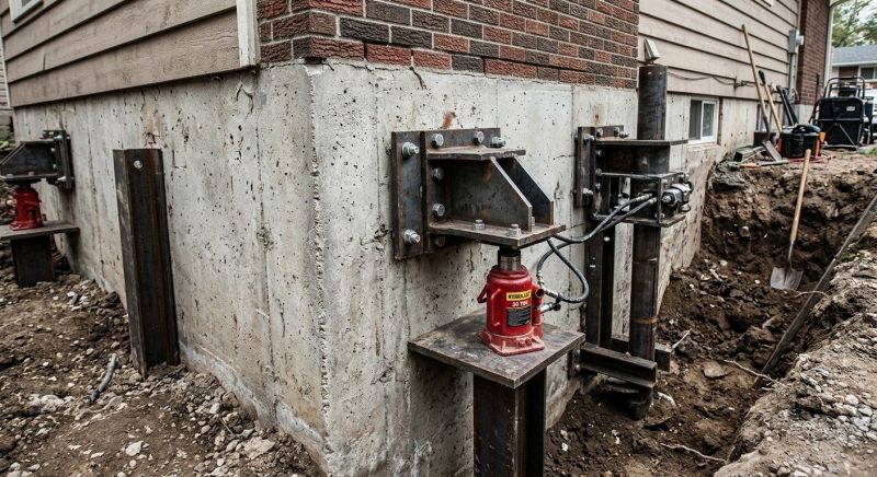 Foundation Jacking in Oakville, CT
