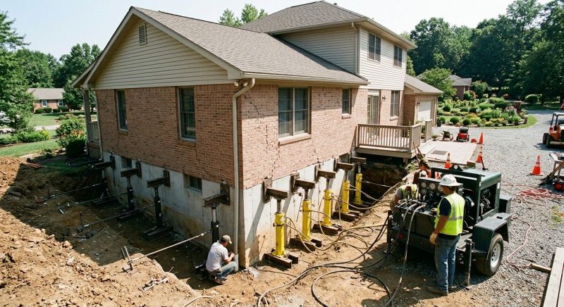 Foundation Jacking in Suffield, CT