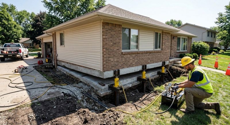 Foundation Lifting in New Hartford, CT