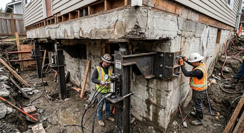Foundation Lifting in South Windsor, CT