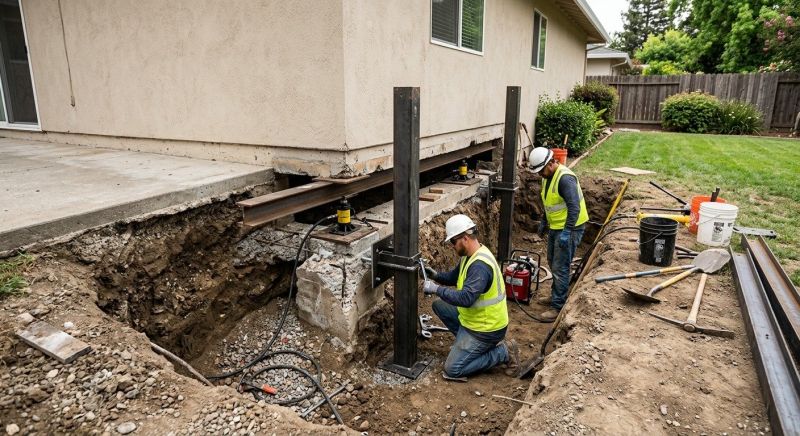 Foundation Pier Repair in West Hartford, CT