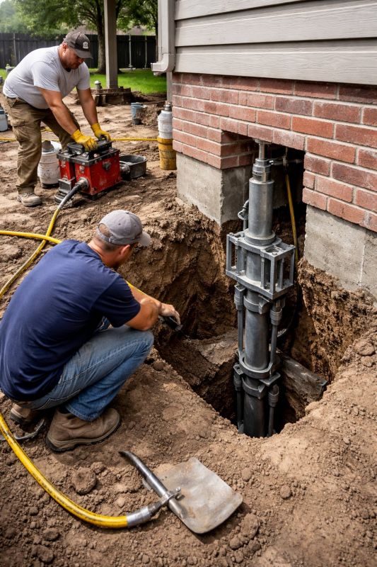 Foundation Pier Repair in West Hartford, CT