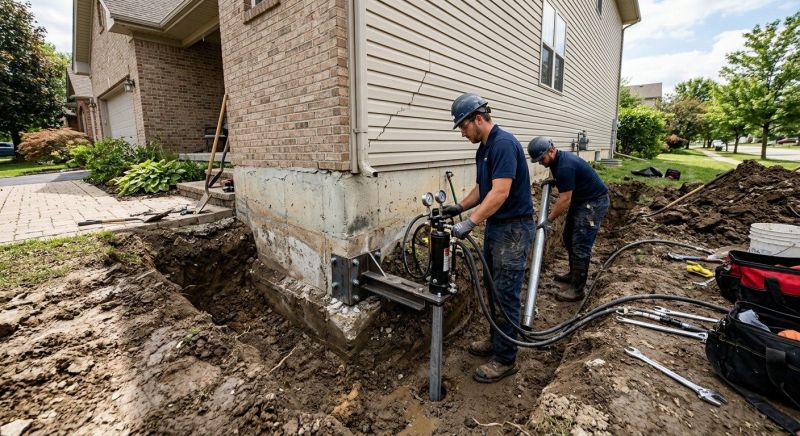 Foundation Settlement Repair in West Hartford, CT