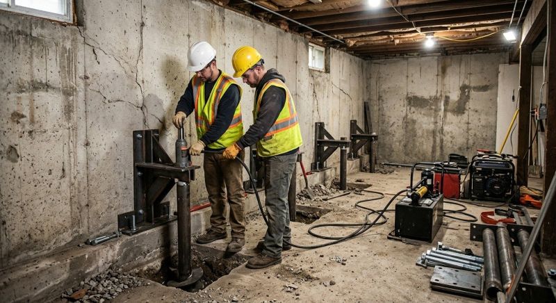 Foundation Stabilizing in Bloomfield, CT