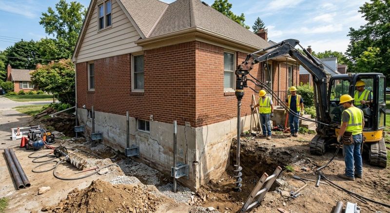 Foundation Stabilizing in Higganum, CT