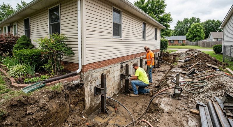Foundation Stabilizing in Oakville, CT