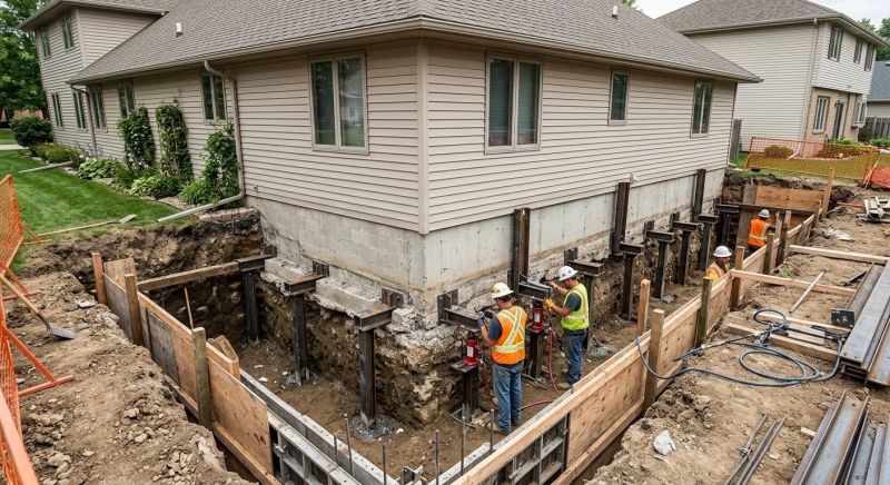 Foundation Underpinning in West Hartford, CT