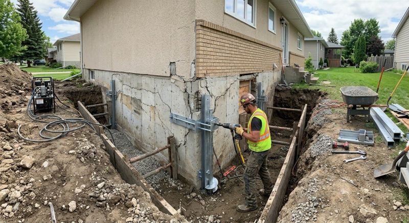 House Foundation Repair in Bloomfield, CT