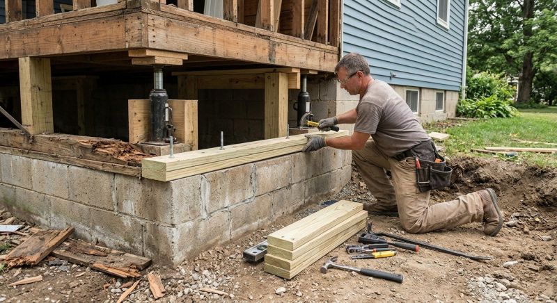 House Foundation Repair in Southwick, MA