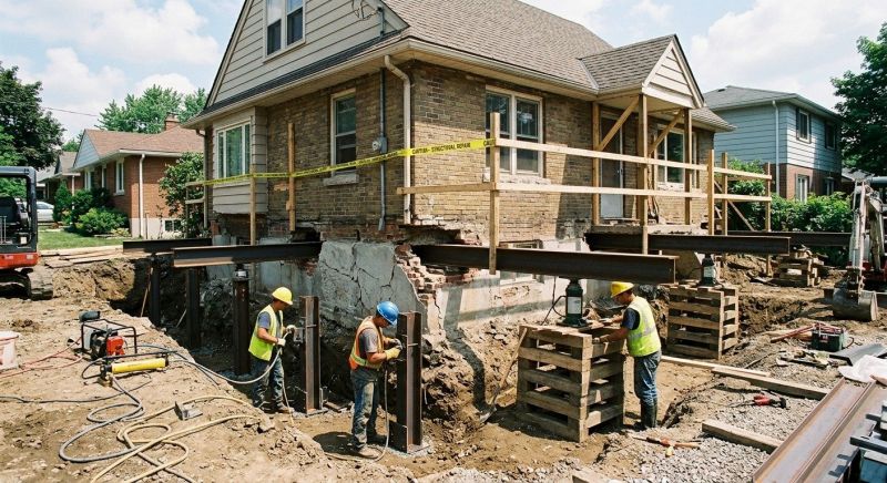 House Foundation Repair in Winsted, CT