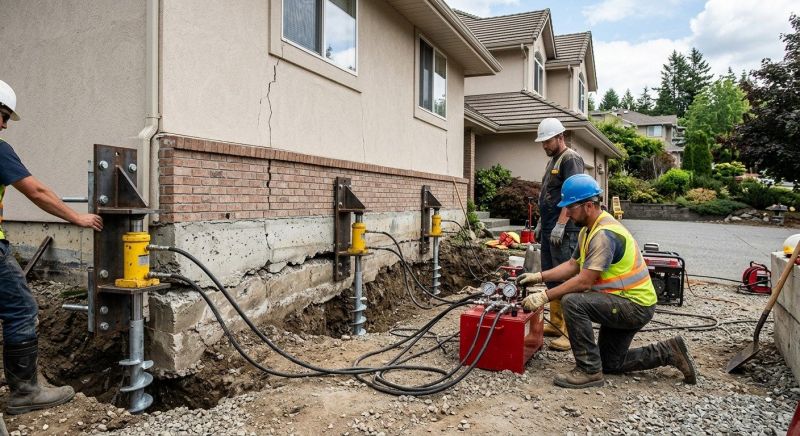 Sinking Foundation Lifting in West Hartford, CT