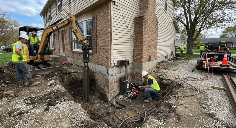 Sinking Foundation Repair in New Hartford, CT