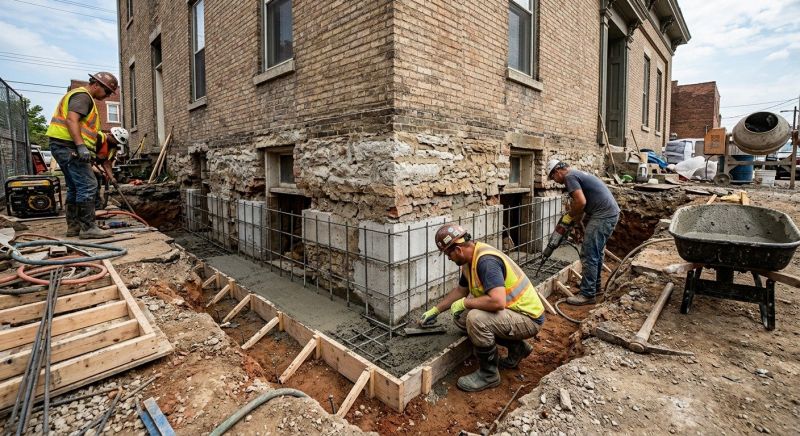 Underpinning Repair in West Hartford, CT